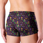 Mardi Gras Party Pattern Print Men's Boxer Briefs