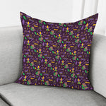 Mardi Gras Party Pattern Print Pillow Cover