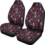 Mardi Gras Party Pattern Print Universal Fit Car Seat Covers