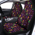 Mardi Gras Party Pattern Print Universal Fit Car Seat Covers