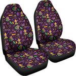 Mardi Gras Party Pattern Print Universal Fit Car Seat Covers