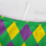 Mardi Gras Plaid Pattern Print Sofa Cover