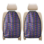 Mardi Gras Polka Dot Pattern Print Car Seat Organizers