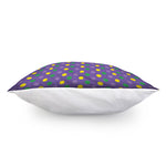 Mardi Gras Polka Dot Pattern Print Pillow Cover