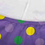 Mardi Gras Polka Dot Pattern Print Sofa Cover