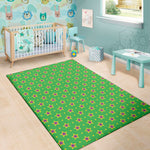 Mardi Gras Star Pattern Print Area Rug