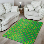 Mardi Gras Star Pattern Print Area Rug