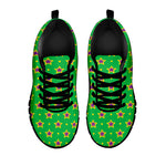 Mardi Gras Star Pattern Print Black Sneakers