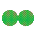 Mardi Gras Star Pattern Print Car Coasters