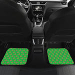 Mardi Gras Star Pattern Print Front and Back Car Floor Mats