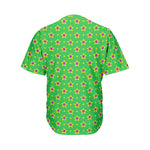 Mardi Gras Star Pattern Print Men's Baseball Jersey