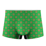Mardi Gras Star Pattern Print Men's Boxer Briefs