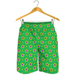 Mardi Gras Star Pattern Print Men's Shorts