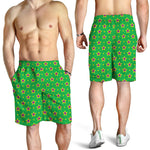 Mardi Gras Star Pattern Print Men's Shorts