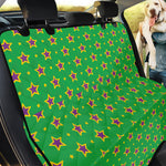 Mardi Gras Star Pattern Print Pet Car Back Seat Cover