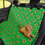 Mardi Gras Star Pattern Print Pet Car Back Seat Cover