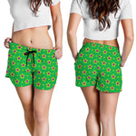 Mardi Gras Star Pattern Print Women's Shorts