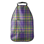 Mardi Gras Tartan Plaid Pattern Print Car Seat Organizers