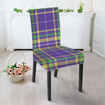 Mardi Gras Tartan Plaid Pattern Print Dining Chair Slipcover