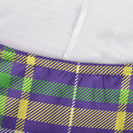 Mardi Gras Tartan Plaid Pattern Print Sofa Cover
