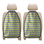 Mardi Gras Wave Pattern Print Car Seat Organizers