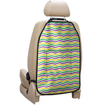 Mardi Gras Wave Pattern Print Car Seat Organizers