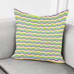 Mardi Gras Wave Pattern Print Pillow Cover
