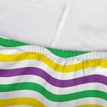 Mardi Gras Wave Pattern Print Sofa Cover