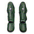 Mardi Gras Zigzag Pattern Print Muay Thai Shin Guards