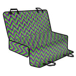 Mardi Gras Zigzag Pattern Print Pet Car Back Seat Cover