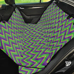 Mardi Gras Zigzag Pattern Print Pet Car Back Seat Cover