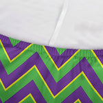 Mardi Gras Zigzag Pattern Print Sofa Cover