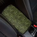 Marijuana Leaf Pattern Print Car Center Console Cover