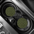 Marijuana Leaf Pattern Print Car Coasters