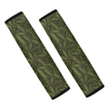 Marijuana Leaf Pattern Print Car Seat Belt Covers