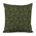 Marijuana Leaf Pattern Print Pillow Cover