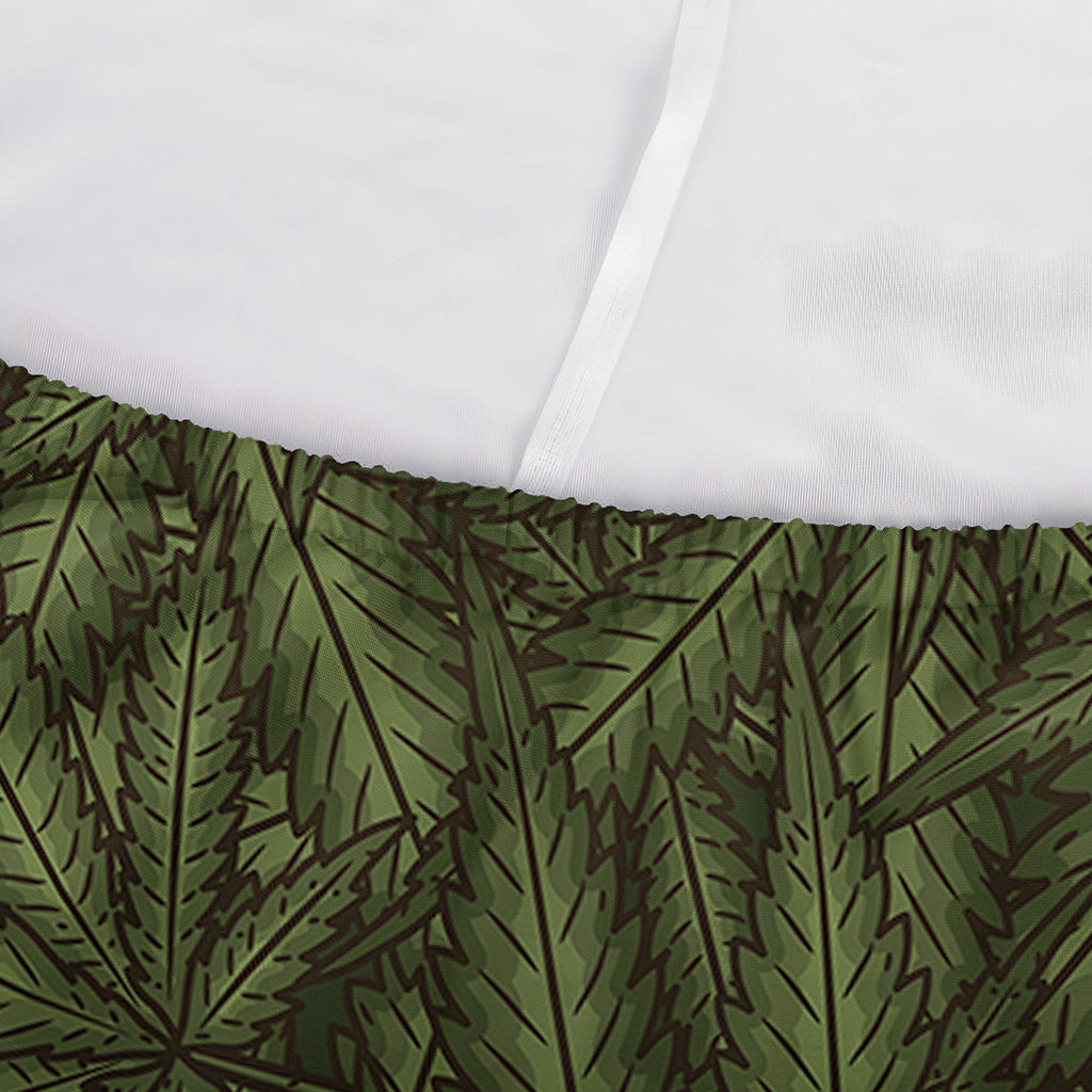 Marijuana Leaf Pattern Print Sofa Cover