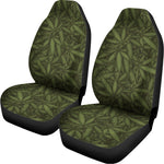 Marijuana Leaf Pattern Print Universal Fit Car Seat Covers