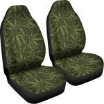 Marijuana Leaf Pattern Print Universal Fit Car Seat Covers
