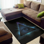 Masonic Eye All Seeing Print Area Rug