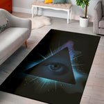 Masonic Eye All Seeing Print Area Rug