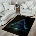 Masonic Eye All Seeing Print Area Rug