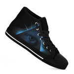 Masonic Eye All Seeing Print Black High Top Shoes