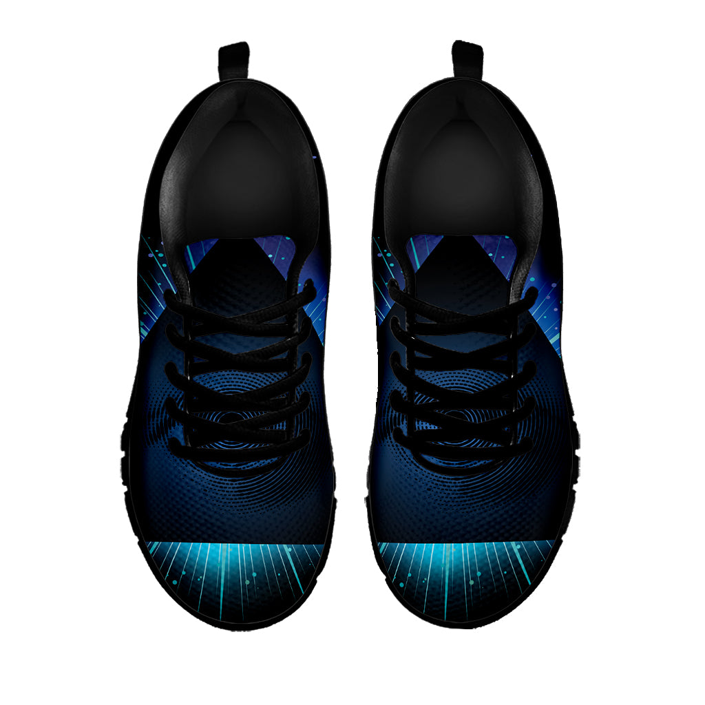 Masonic Eye All Seeing Print Black Sneakers