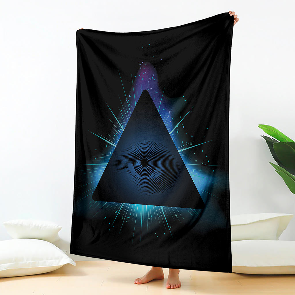 Masonic Eye All Seeing Print Blanket