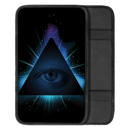 Masonic Eye All Seeing Print Car Center Console Cover