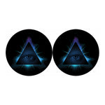 Masonic Eye All Seeing Print Car Coasters