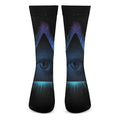 Masonic Eye All Seeing Print Crew Socks
