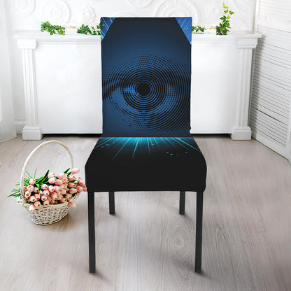 Masonic Eye All Seeing Print Dining Chair Slipcover