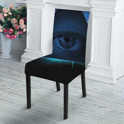Masonic Eye All Seeing Print Dining Chair Slipcover
